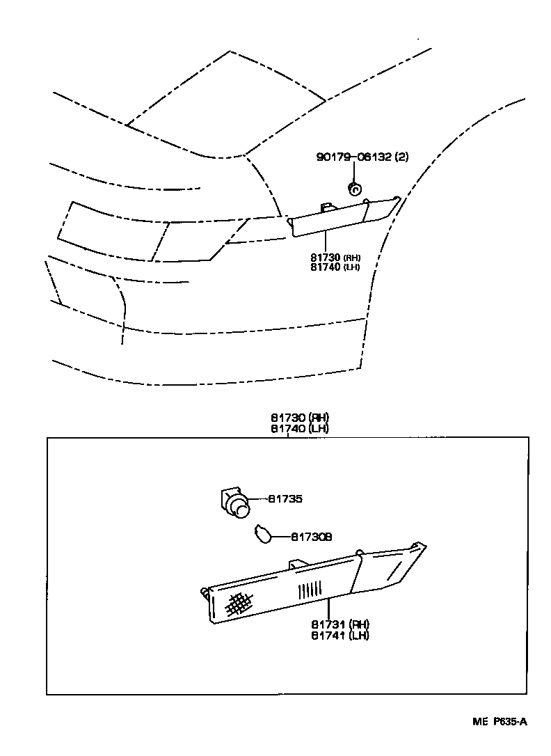  MR2 |  SIDE TURN SIGNAL LAMP OUTER MIRROR LAMP