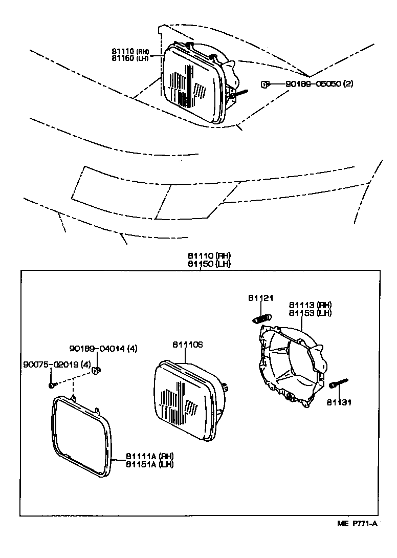  MR2 |  HEADLAMP