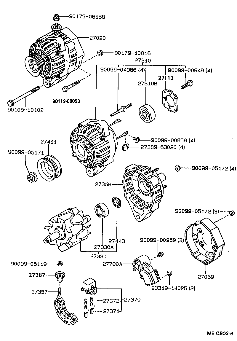  TERCEL |  ALTERNATOR