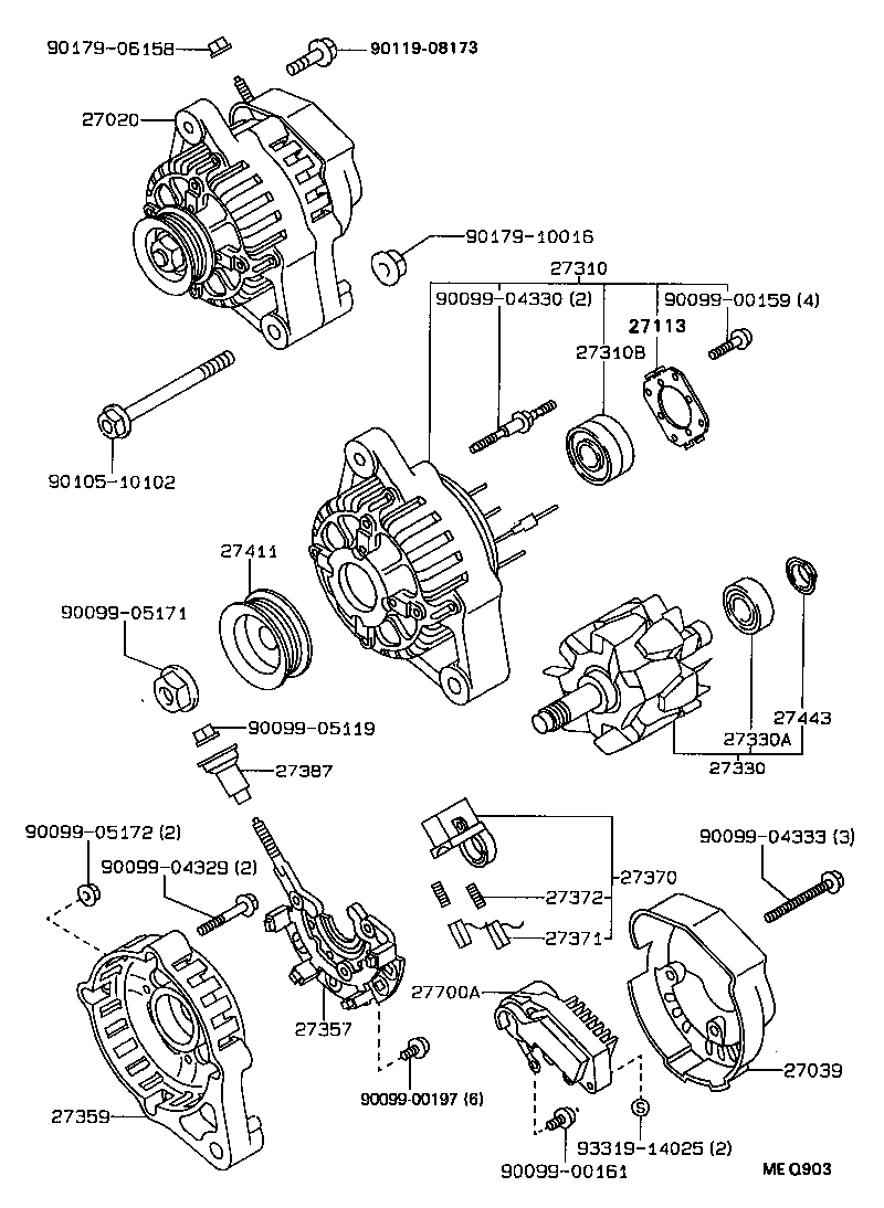  TERCEL |  ALTERNATOR