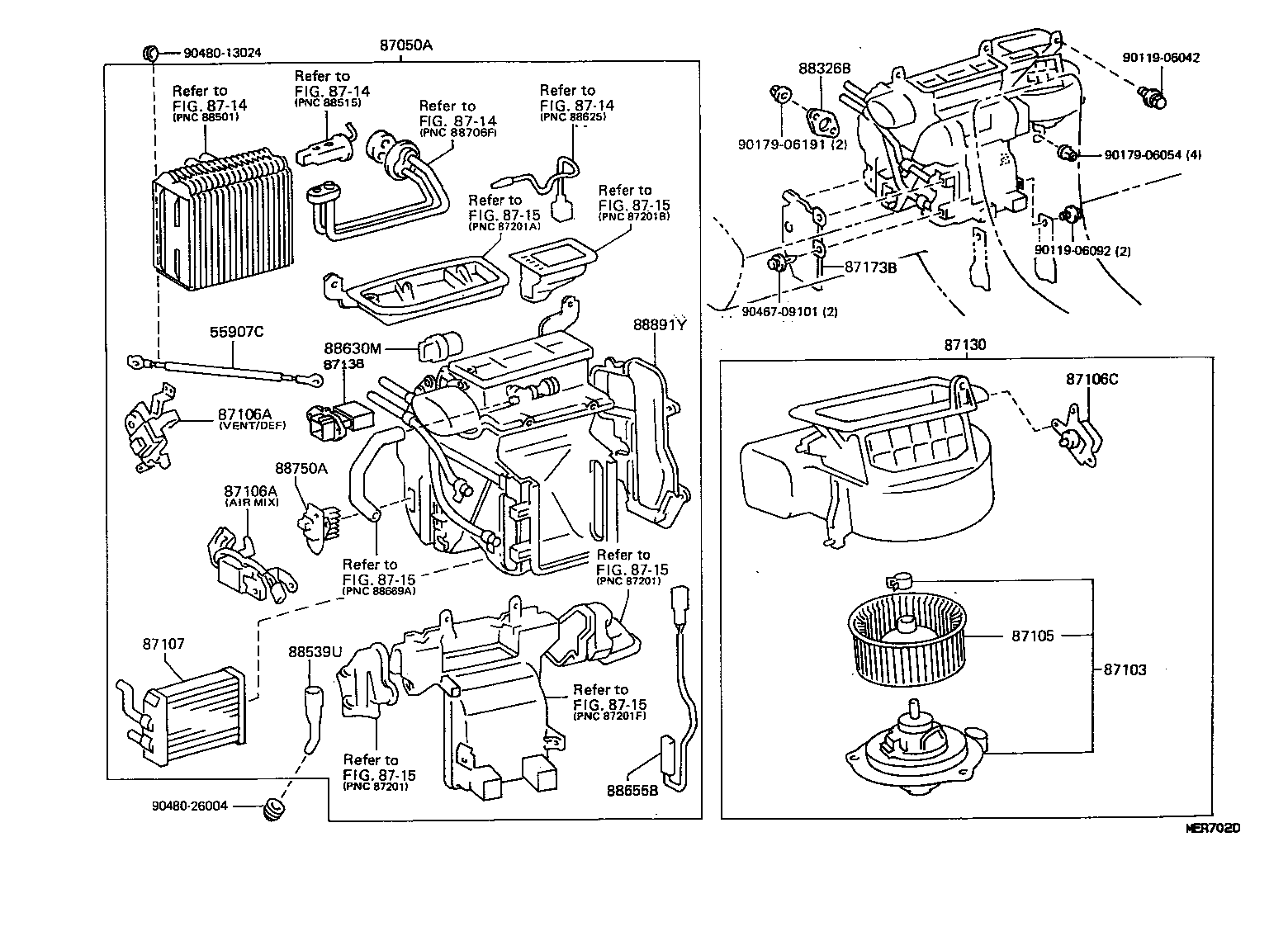  ES300 |  HEATING AIR CONDITIONING HEATER UNIT BLOWER