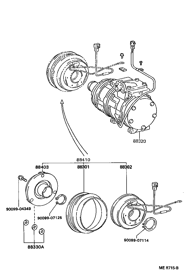  CAMRY NAP |  HEATING AIR CONDITIONING COMPRESSOR