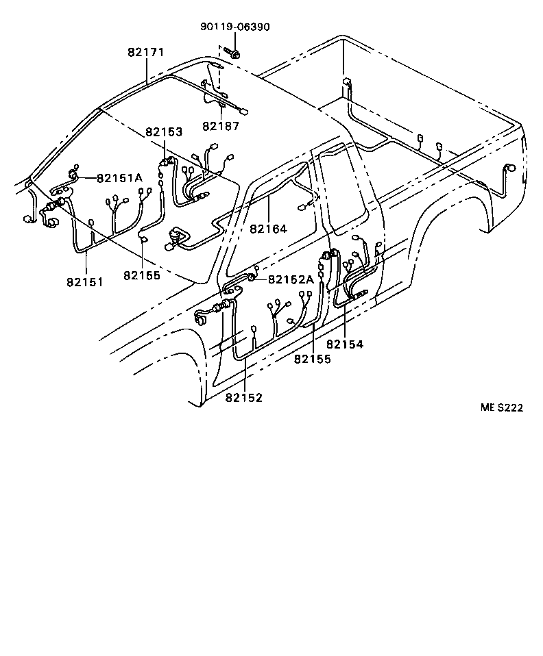  HILUX 2WD |  WIRING CLAMP