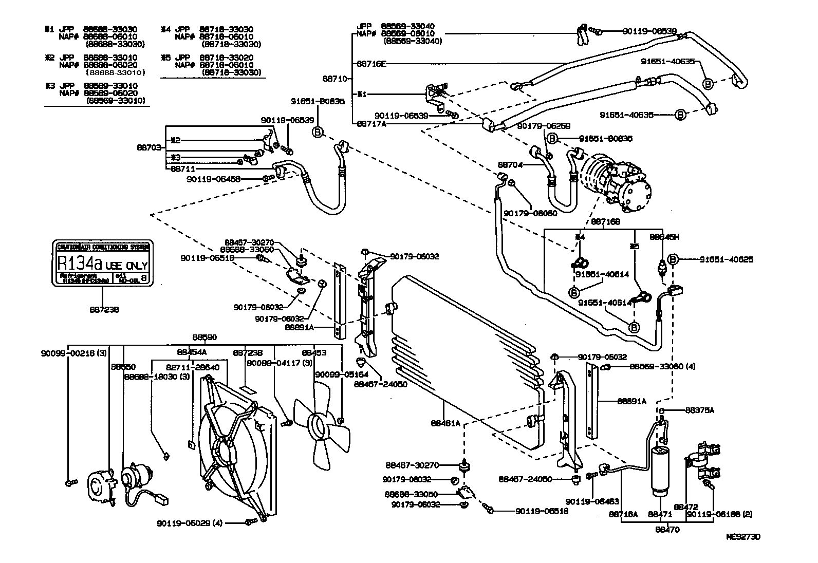  CAMRY JPP |  HEATING AIR CONDITIONING COOLER PIPING