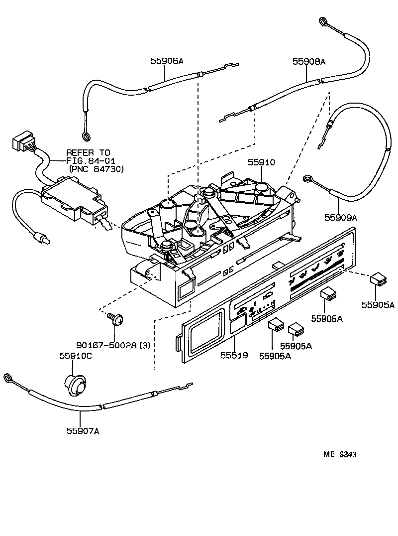  4 RUNNER TRUCK |  HEATING AIR CONDITIONING CONTROL AIR DUCT