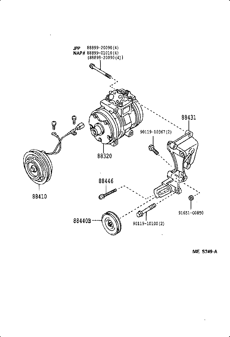  4 RUNNER TRUCK |  HEATING AIR CONDITIONING COMPRESSOR