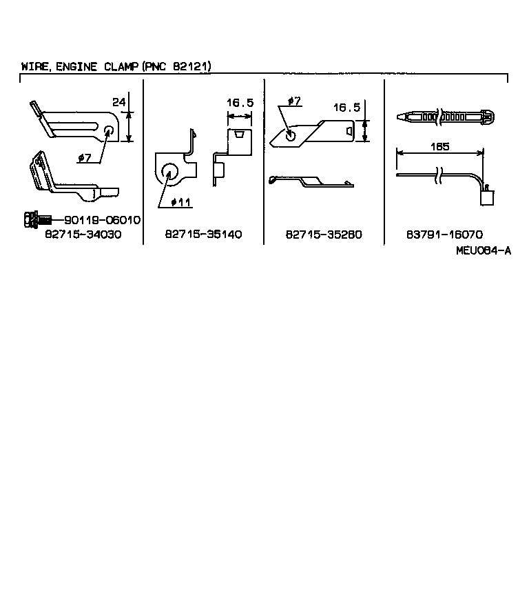  4 RUNNER TRUCK |  WIRING CLAMP