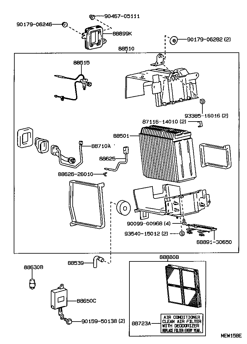  GS300 |  HEATING AIR CONDITIONING COOLER UNIT