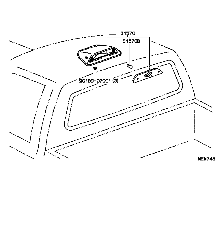  4 RUNNER TRUCK |  CENTER STOP LAMP