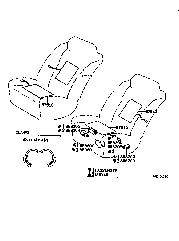  ES300 |  SEAT MOTOR SEAT HEATER