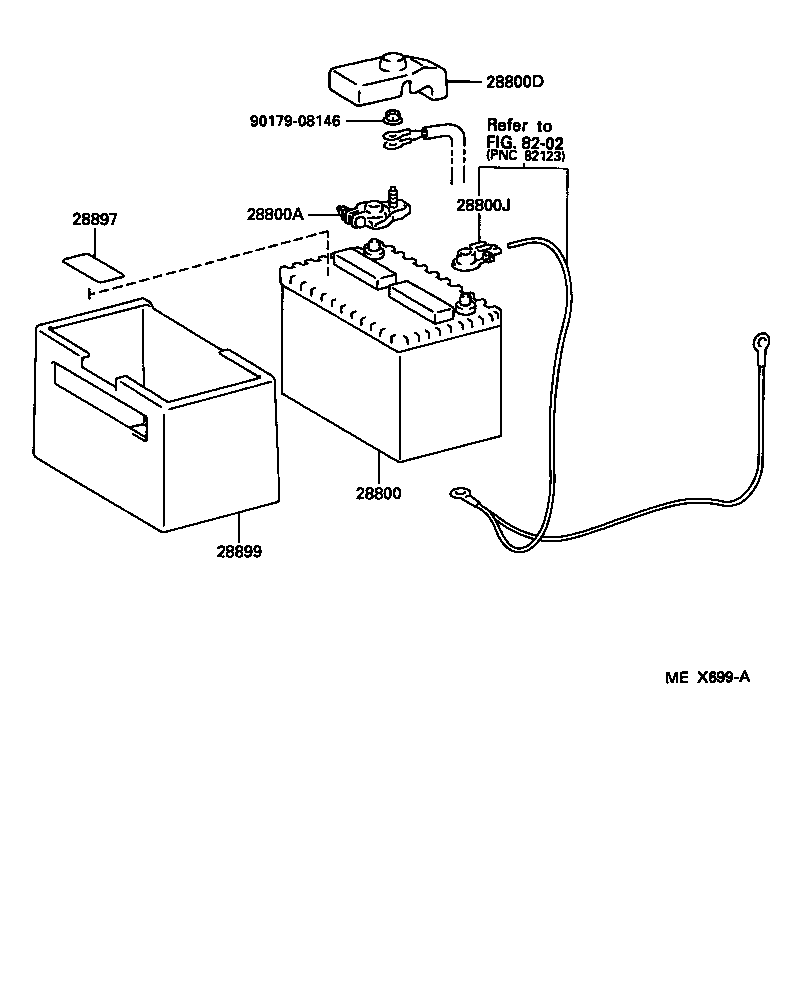  AVALON |  BATTERY BATTERY CABLE