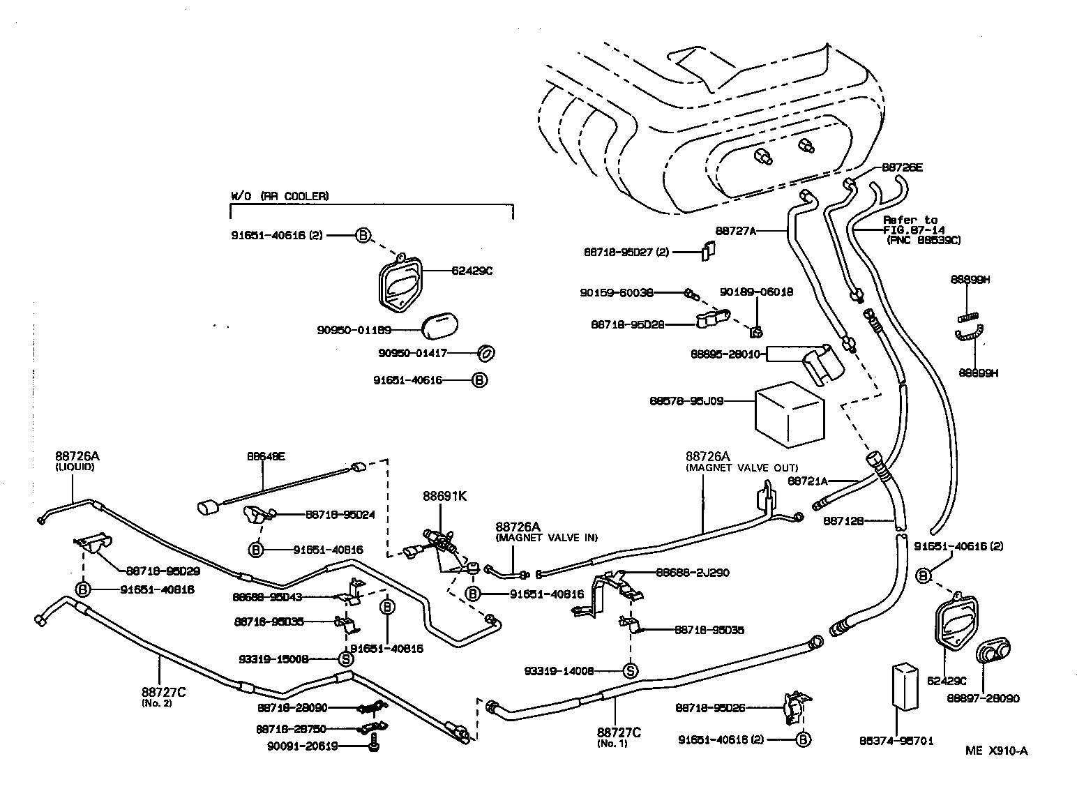  PREVIA |  HEATING AIR CONDITIONING COOLER PIPING