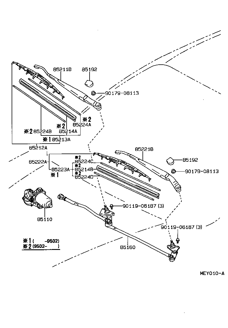  TERCEL |  WINDSHIELD WIPER