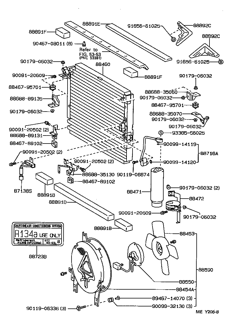  4 RUNNER TRUCK |  HEATING AIR CONDITIONING COOLER PIPING
