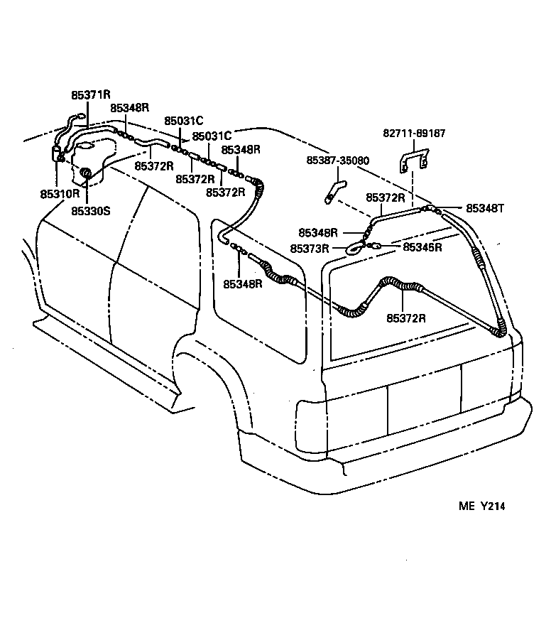  4 RUNNER TRUCK |  REAR WASHER