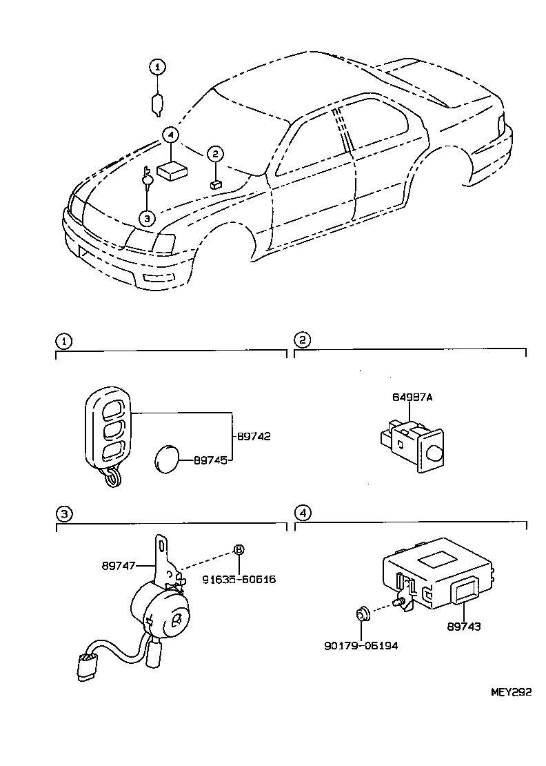 LS400 |  WIRELESS DOOR LOCK