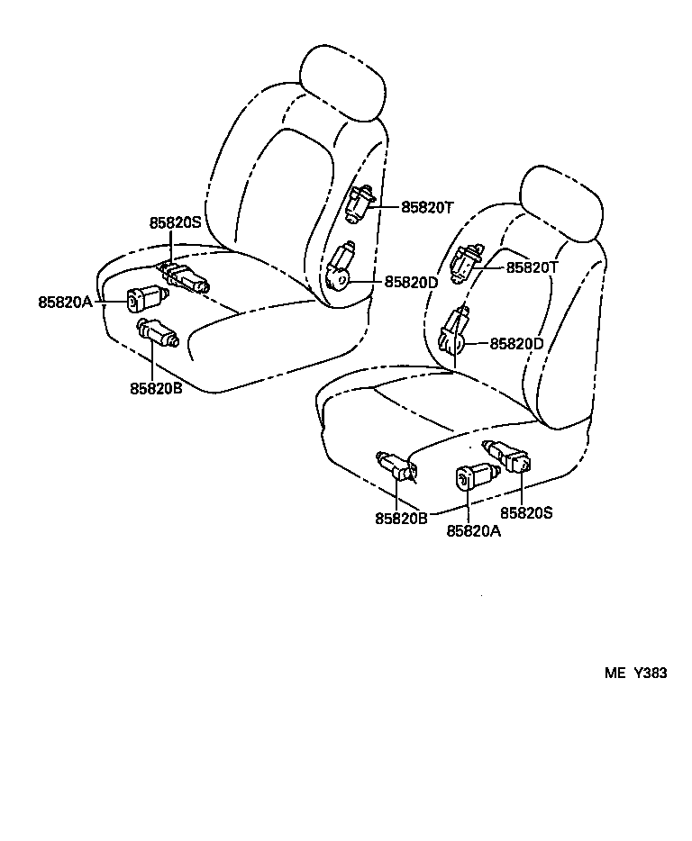  LS400 |  SEAT MOTOR SEAT HEATER