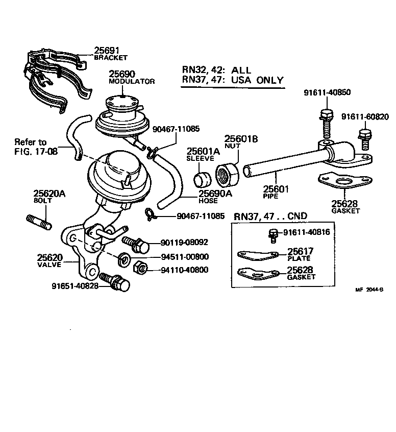  PICKUP |  EXHAUST GAS RECIRCULATION SYSTEM