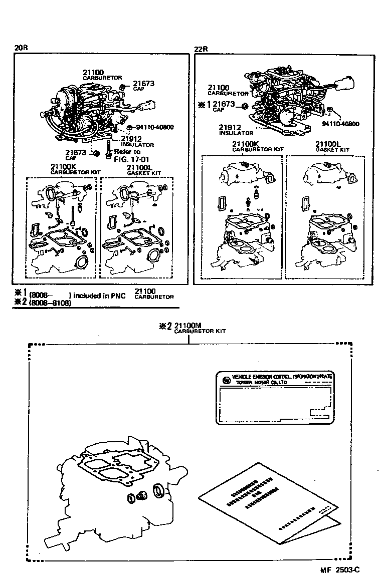  PICKUP |  CARBURETOR ASSEMBLY