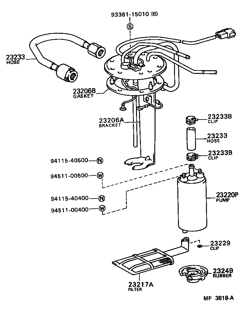  COROLLA FX |  FUEL INJECTION SYSTEM