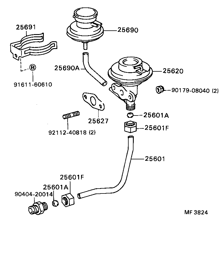  CAMRY |  EXHAUST GAS RECIRCULATION SYSTEM