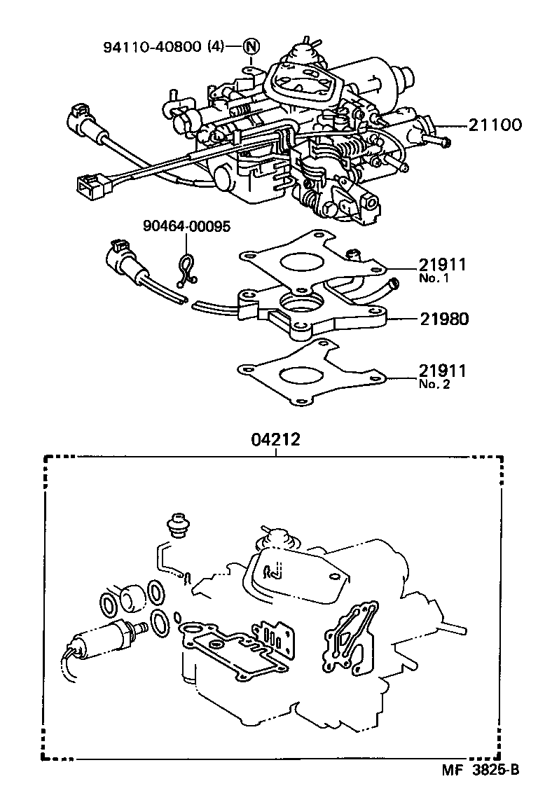  TERCEL |  CARBURETOR ASSEMBLY