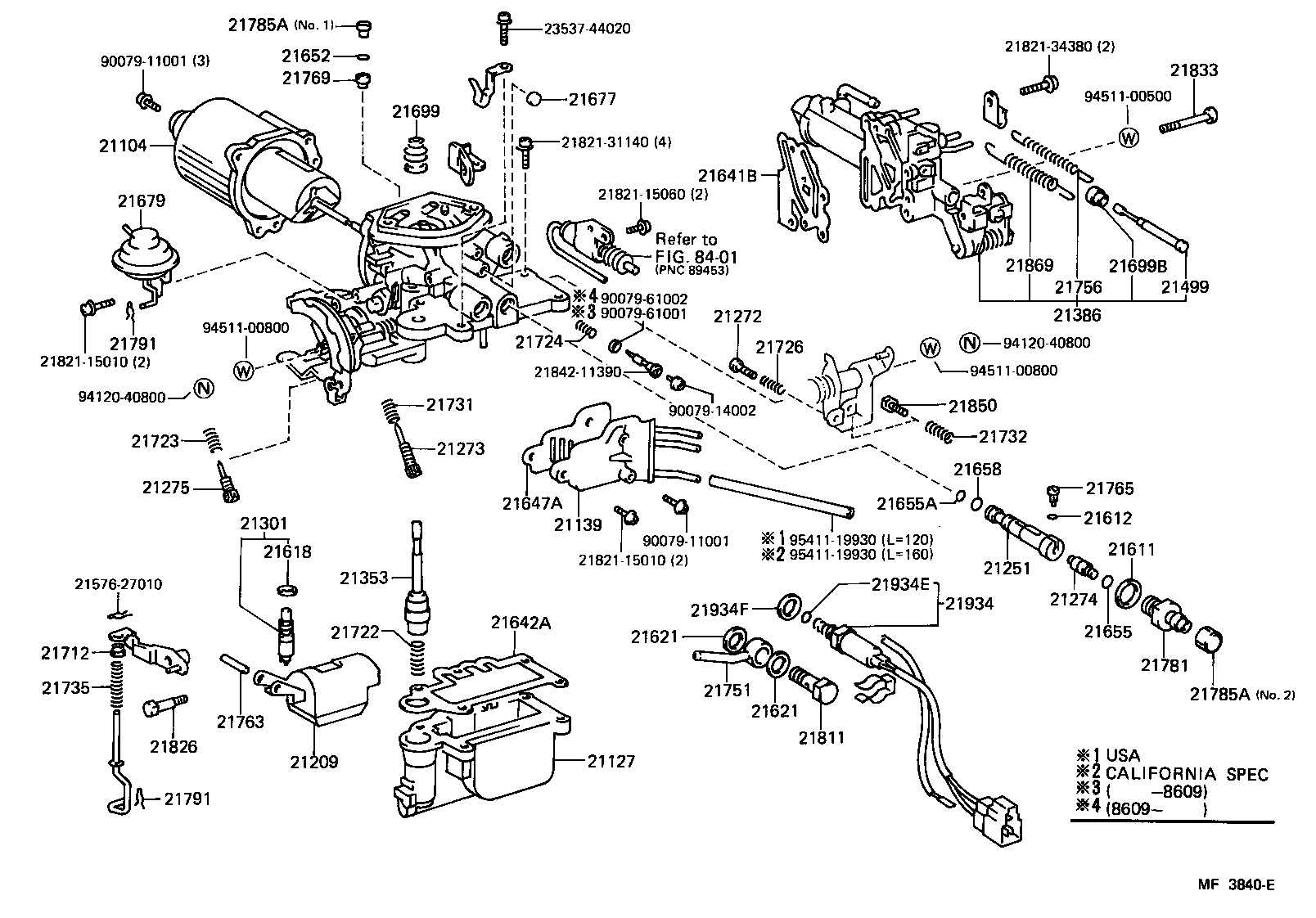  TERCEL |  CARBURETOR