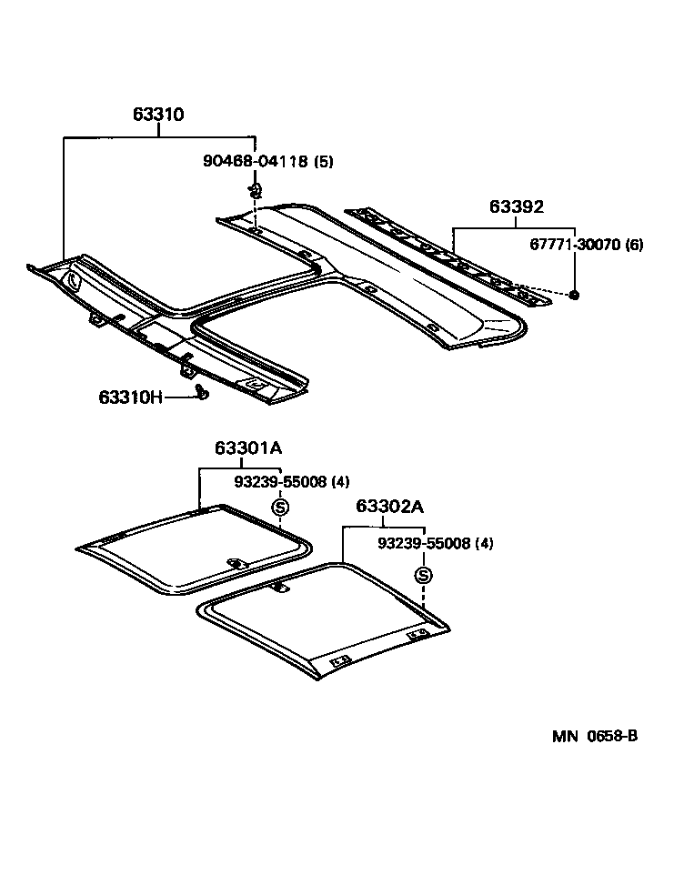  MR2 |  ROOF HEADLINING SILENCER PAD