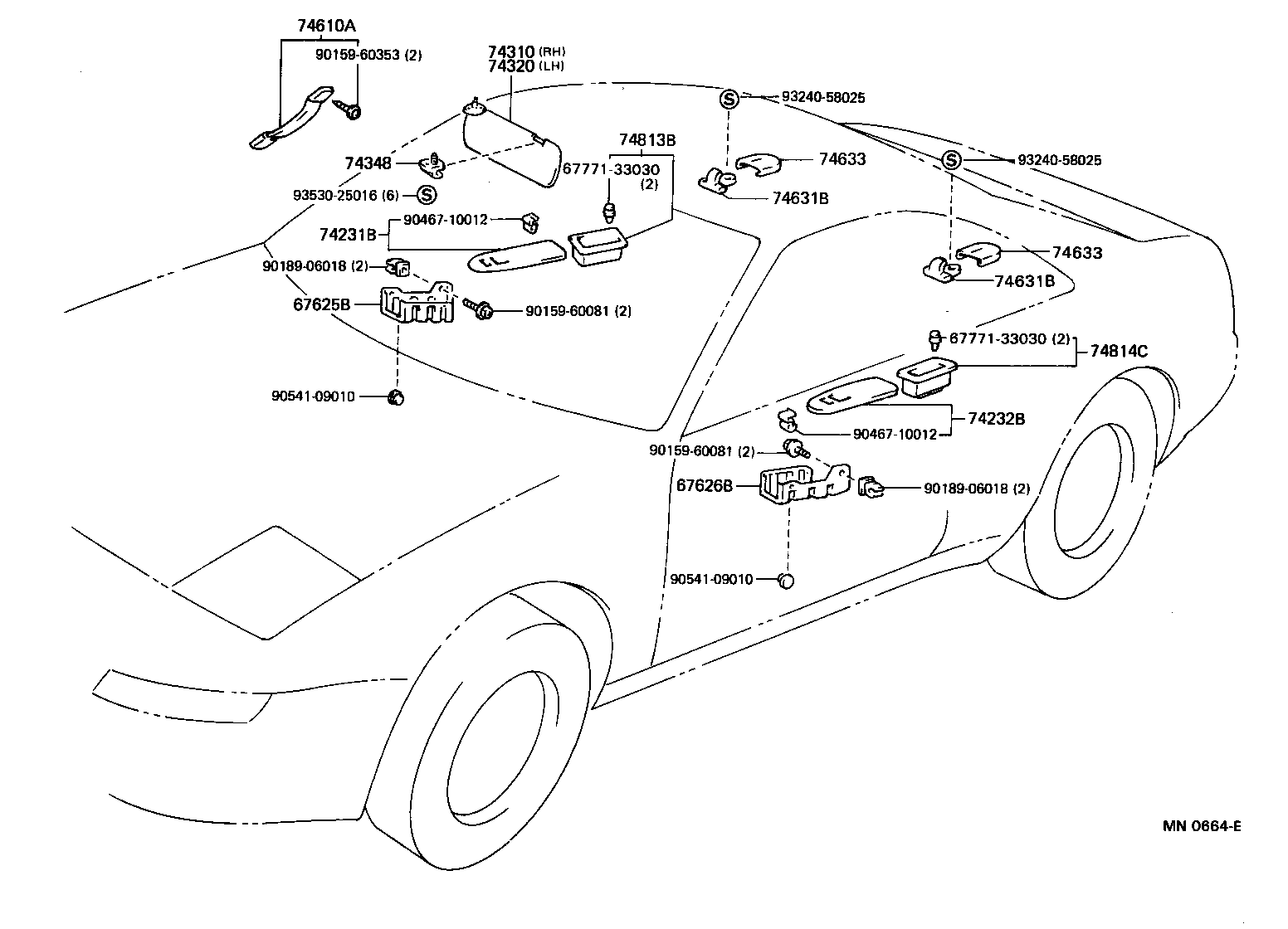  MR2 |  ARMREST VISOR