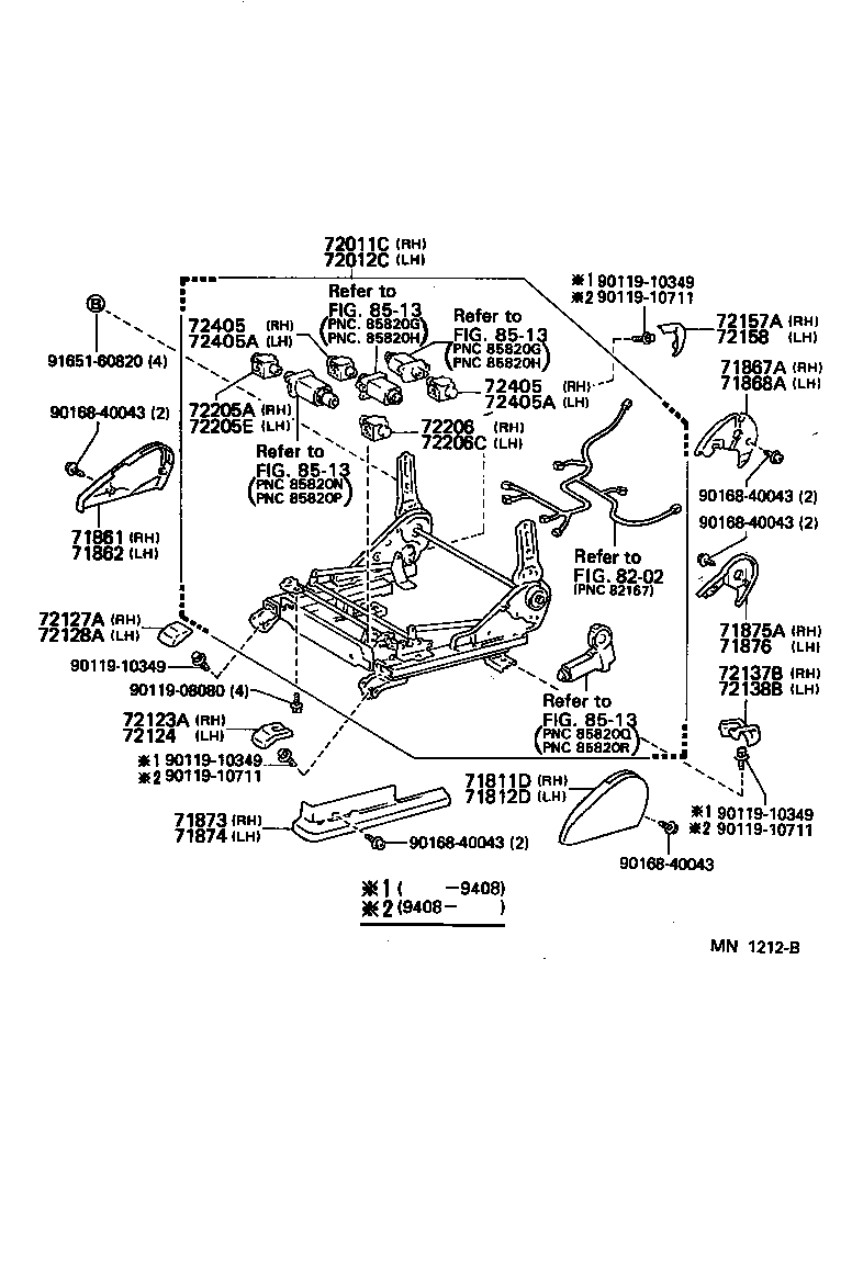  ES300 |  FRONT SEAT SEAT TRACK