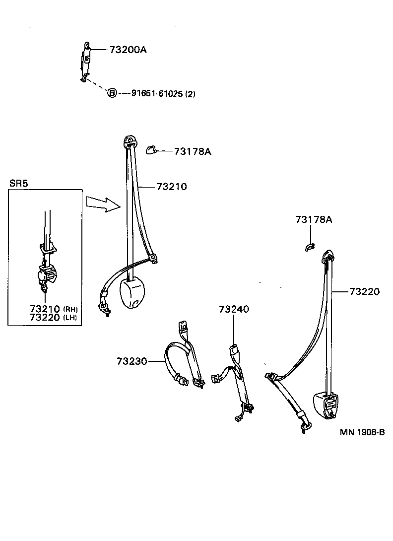  T100 |  SEAT BELT