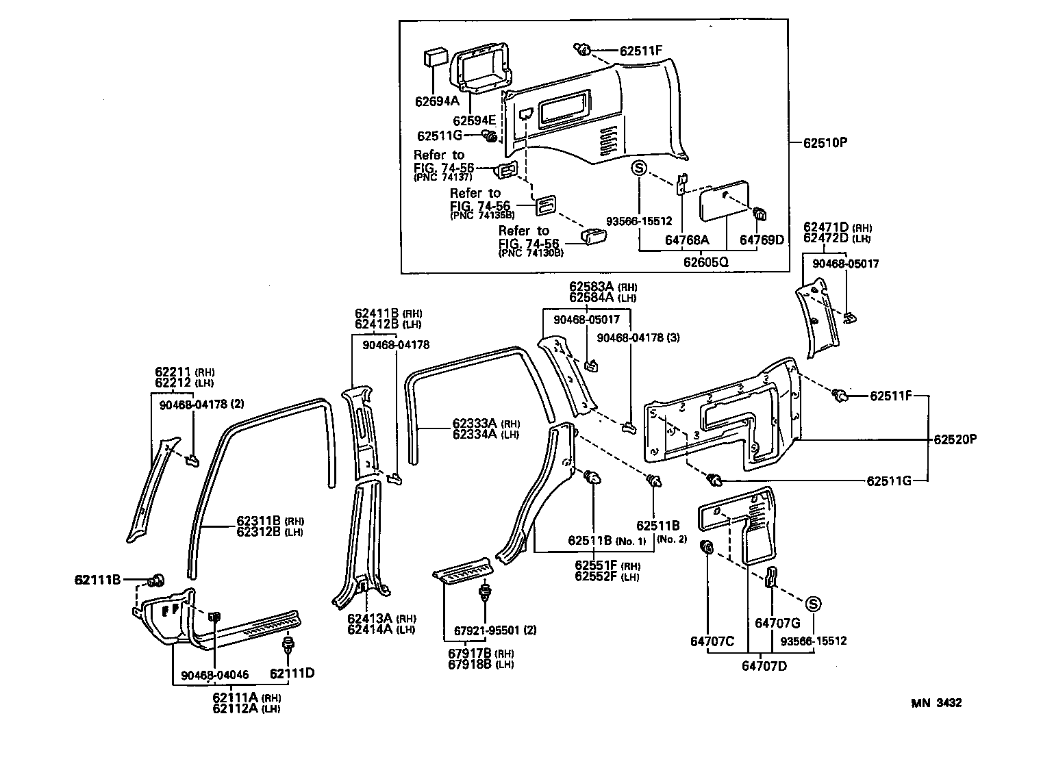  LX450 |  INSIDE TRIM BOARD