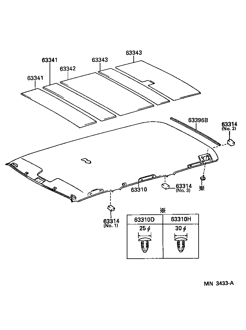  LX450 |  ROOF HEADLINING SILENCER PAD