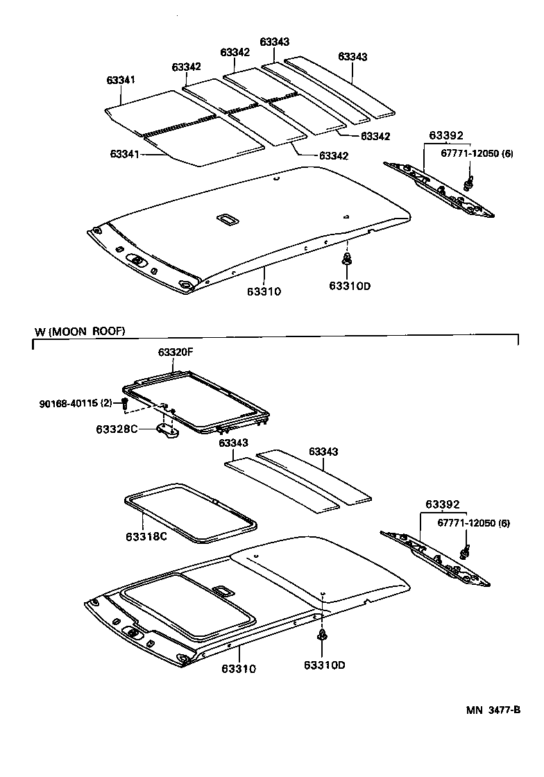  4RUNNER |  ROOF HEADLINING SILENCER PAD