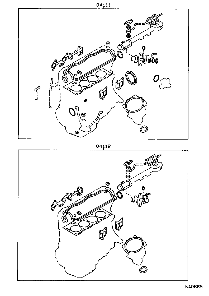  TERCEL |  ENGINE OVERHAUL GASKET KIT