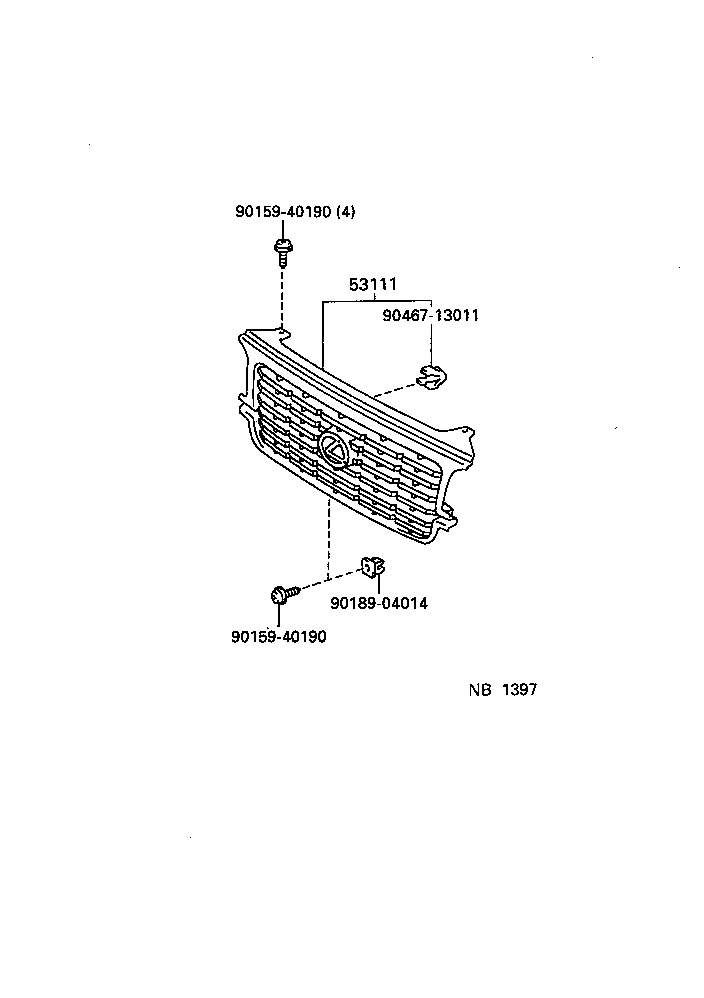  LX450 |  RADIATOR GRILLE