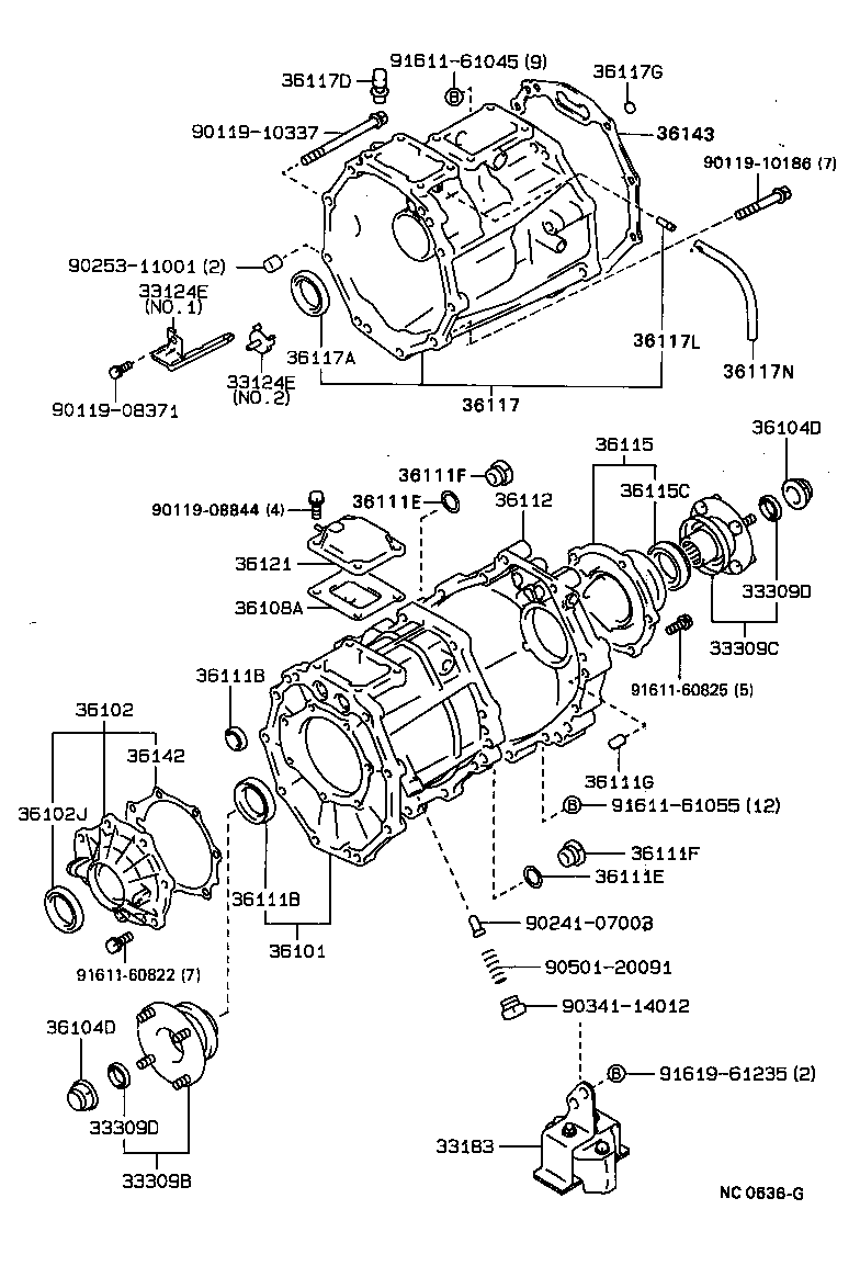 4 RUNNER TRUCK |  TRANSFER CASE EXTENSION HOUSING