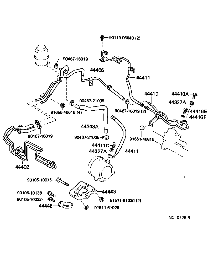  ES250 |  POWER STEERING TUBE
