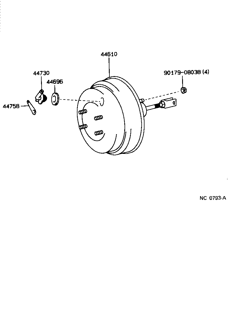  MR2 |  BRAKE BOOSTER VACUUM TUBE