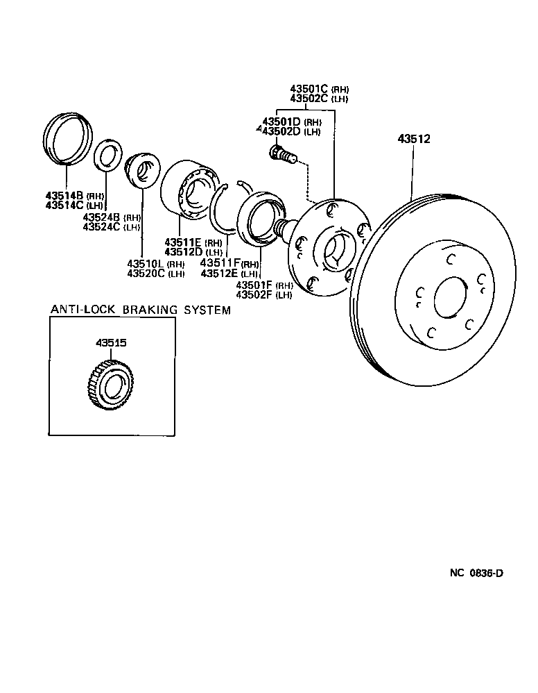  MR2 |  FRONT AXLE HUB