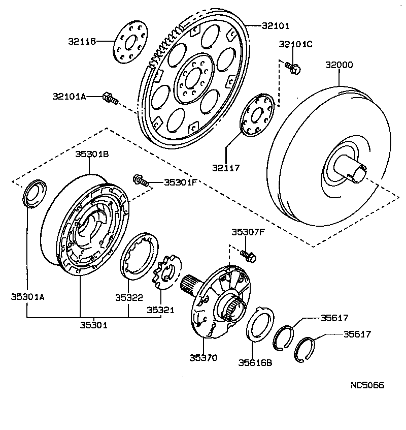  CAMRY JPP |  TORQUE CONVERTER FRONT OIL PUMP CHAIN ATM