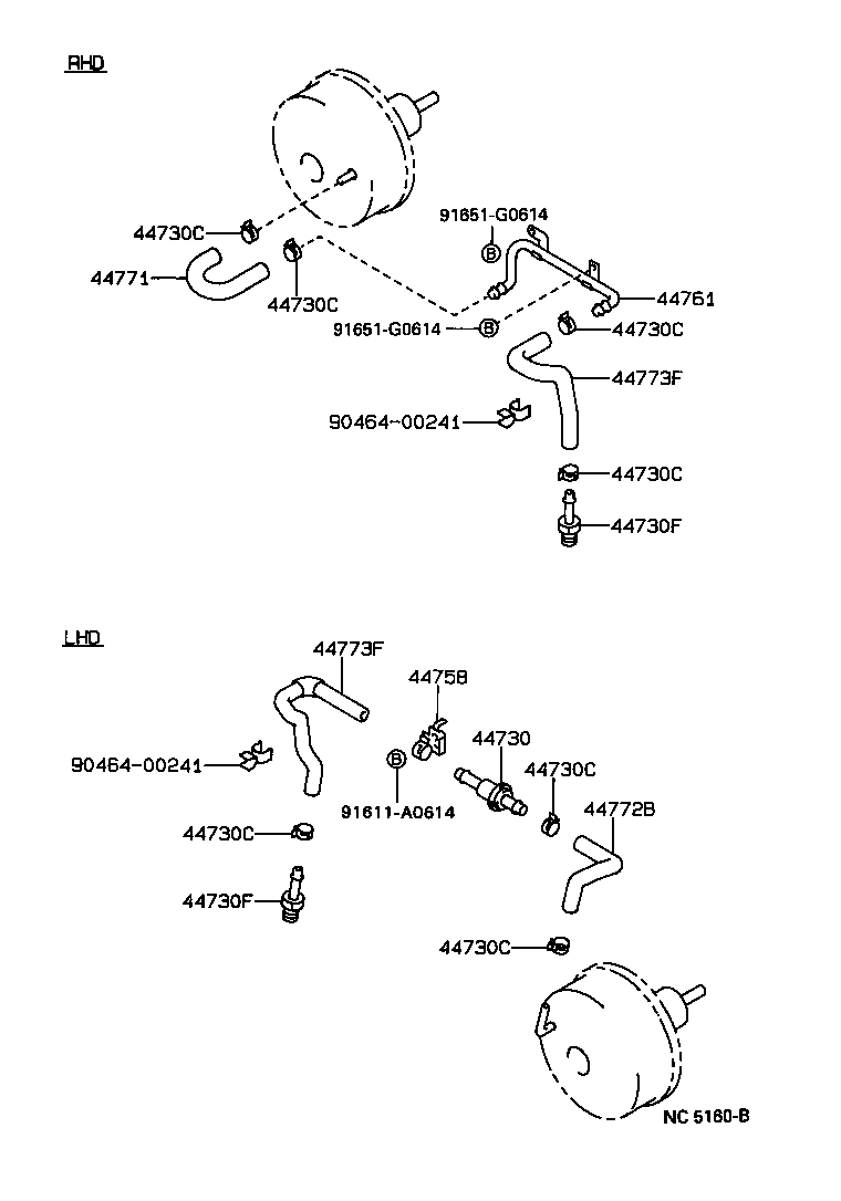  HILUX 2WD |  BRAKE BOOSTER VACUUM TUBE