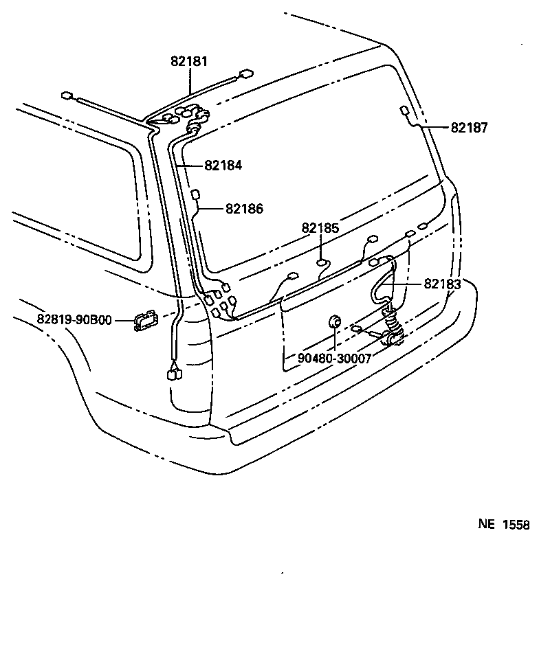  LX450 |  WIRING CLAMP
