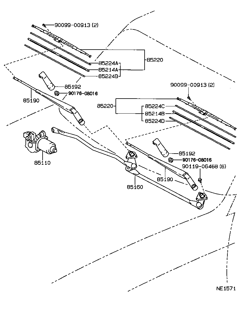  LX450 |  WINDSHIELD WIPER