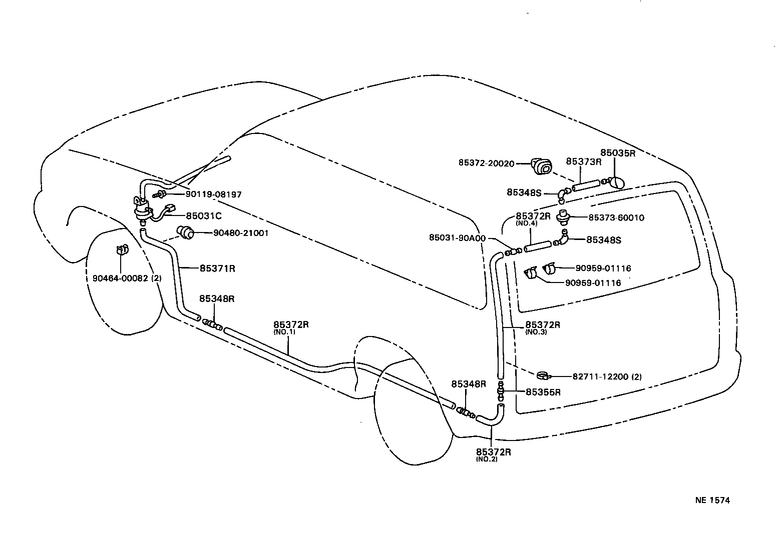  LX450 |  REAR WASHER