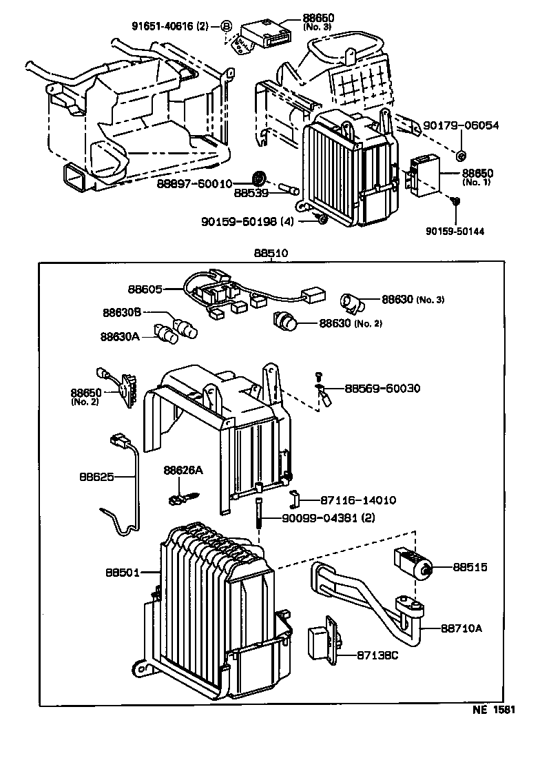  LX450 |  HEATING AIR CONDITIONING COOLER UNIT