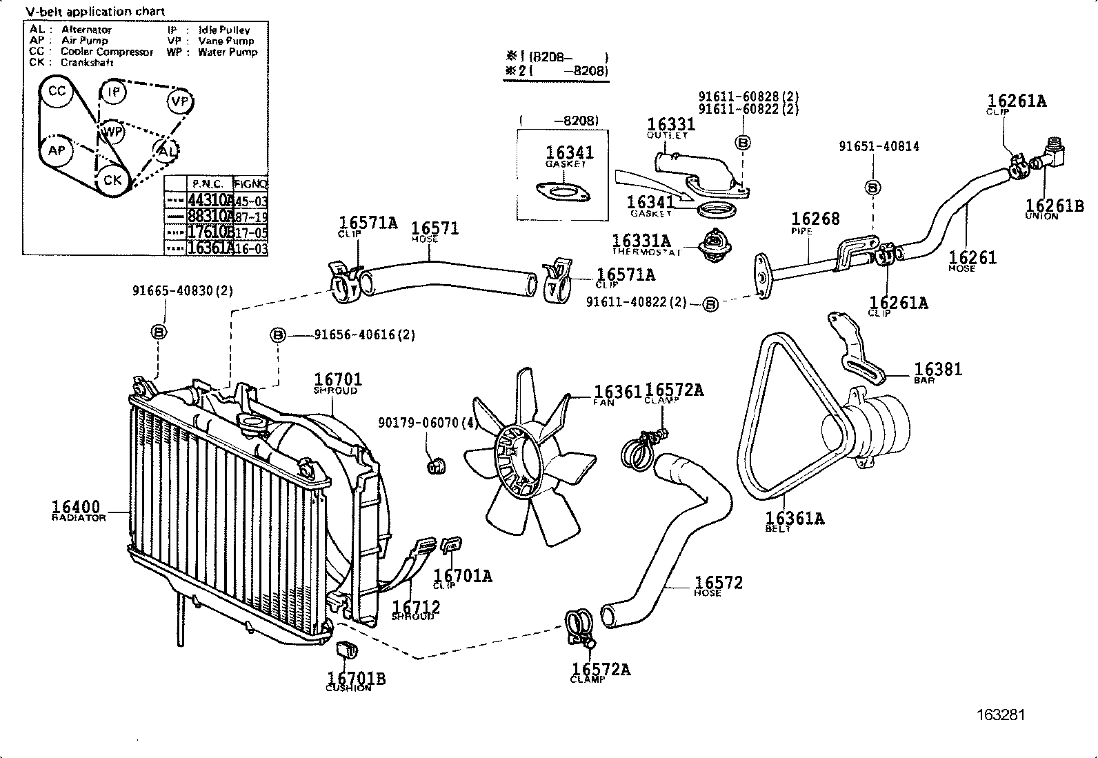  CELICA |  RADIATOR WATER OUTLET