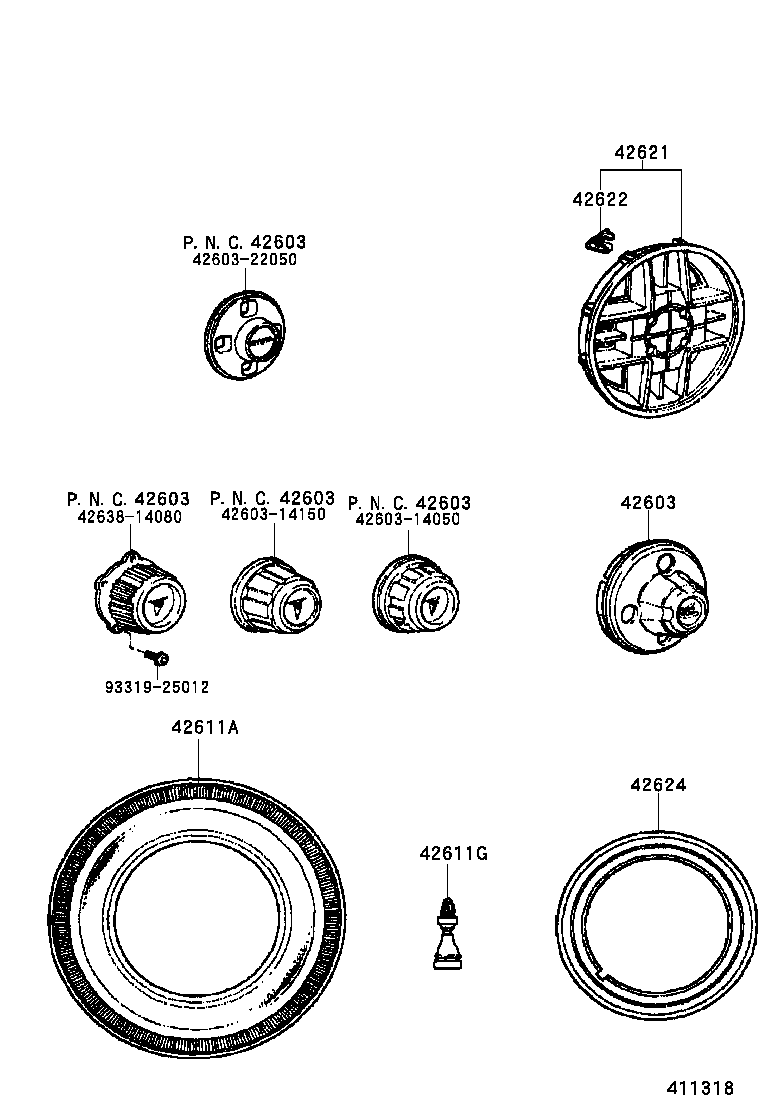  CELICA |  DISC WHEEL WHEEL CAP