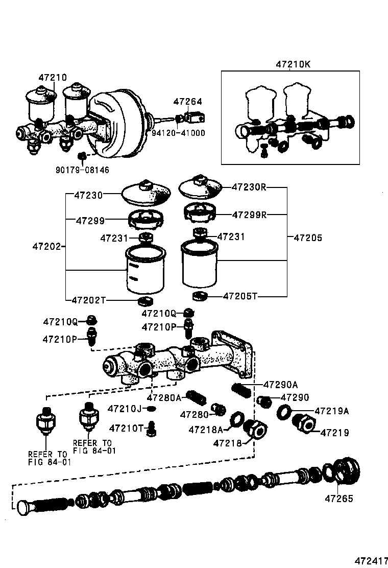  LAND CRUISER 40 55 |  BRAKE MASTER CYLINDER