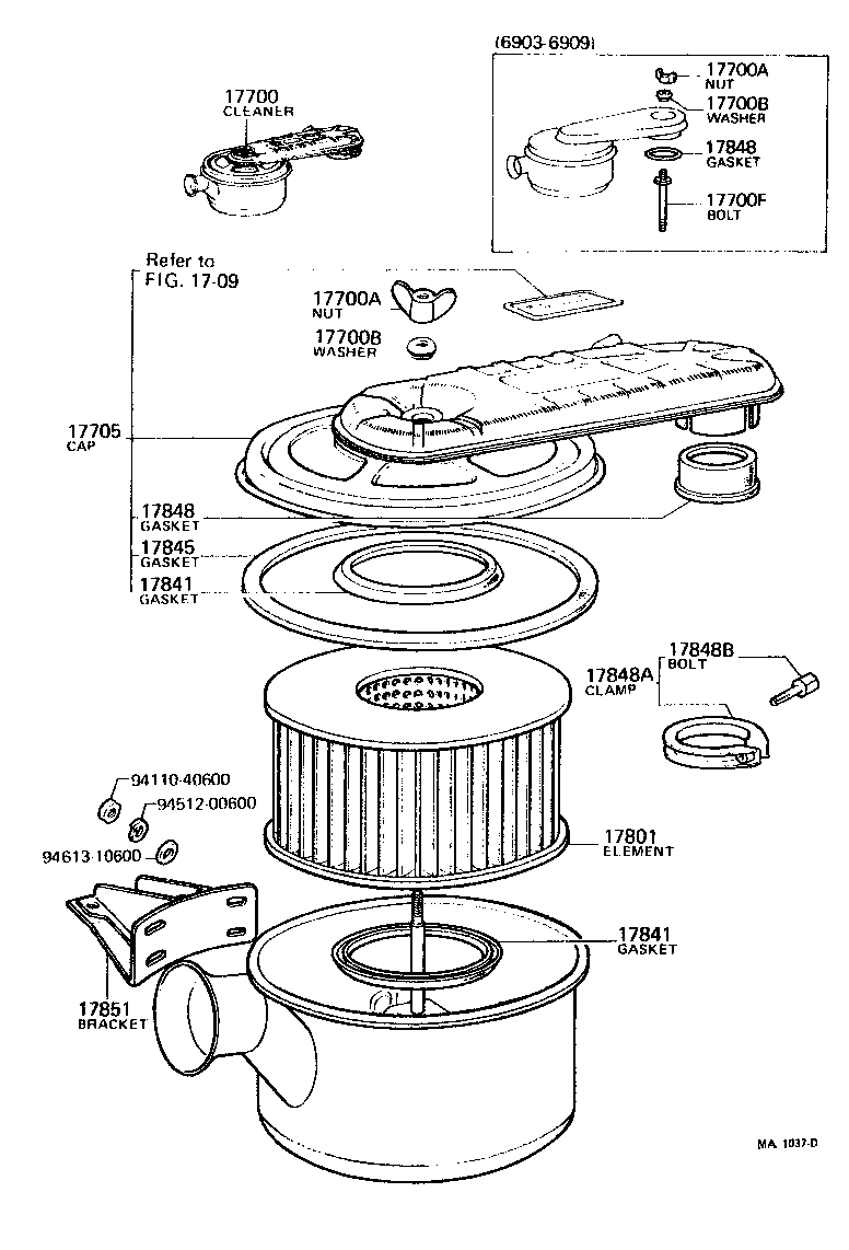  LAND CRUISER 40 55 |  AIR CLEANER